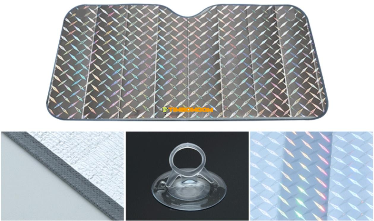 Car Sunshade Front Gear Thickened Laser Summer Sunscreen Car Sunshade Front Gear Thickened Laser Summer Sunscreen