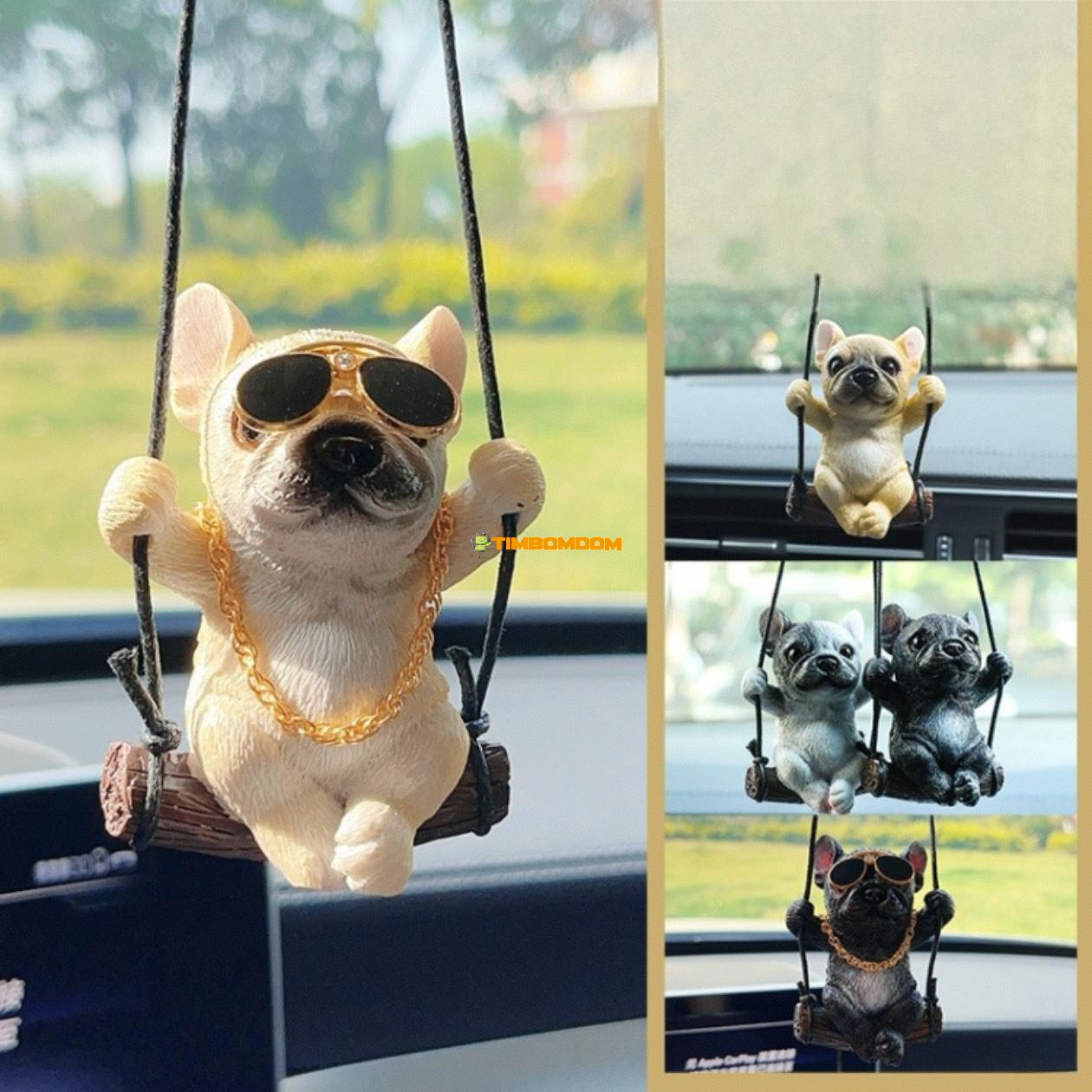Bulldog Car Pendant Rearview Mirror Car Hanging Ornament Pendant Bulldog Car Pendant Rearview Mirror Car Hanging Ornament Pendant