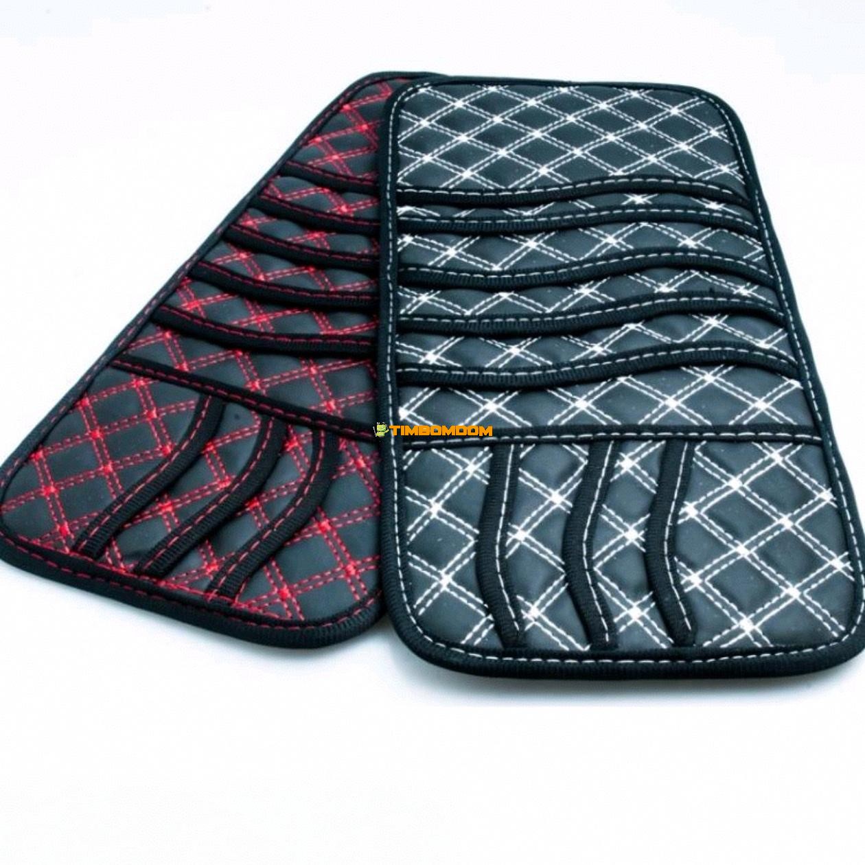 Car High End Red Wine Sun Visor CD Clip Wave Pattern Car High End Red Wine Sun Visor CD Clip Wave Pattern