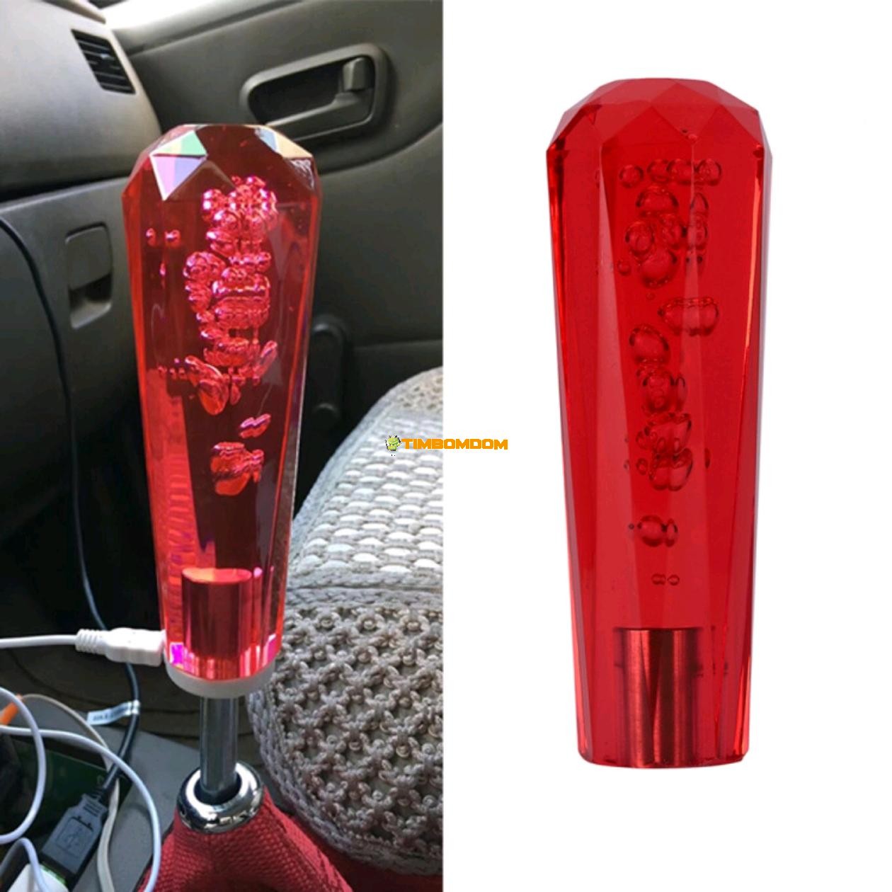 Car Modification Crystal Gear Shift Head Octagonal Flat Head Luminous Car Modification Crystal Gear Shift Head Octagonal Flat Head Luminous