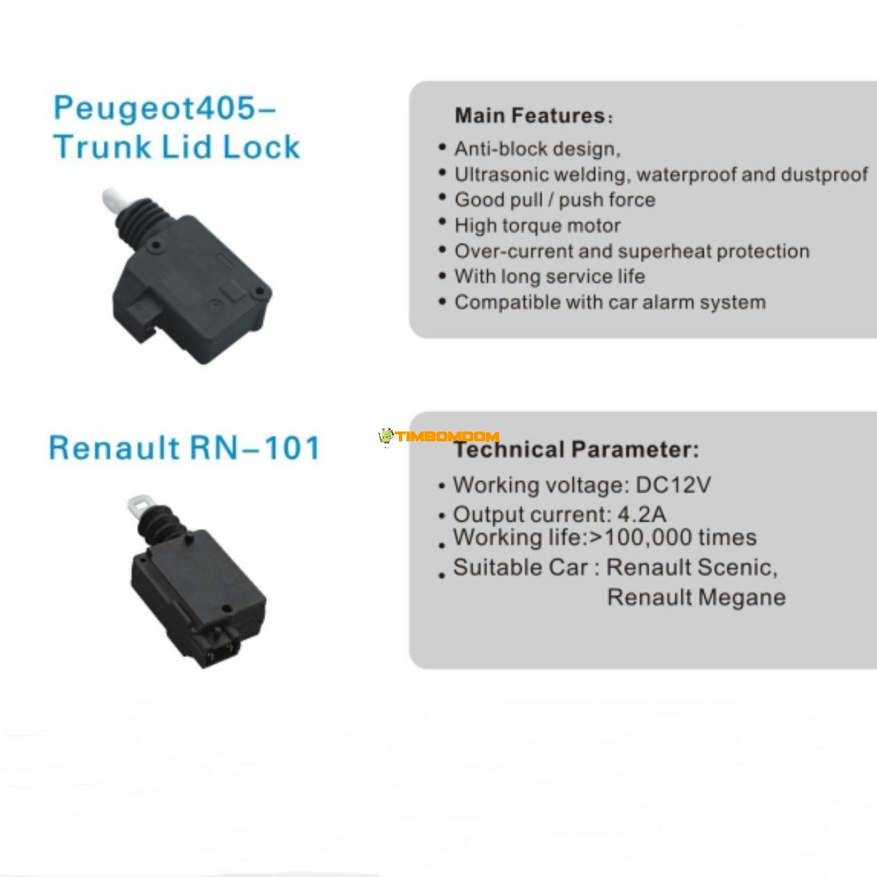 Special Car Specific Central Lock Gun Renault Trunk Lock Switch Special Car Specific Central Lock Gun Renault Trunk Lock Switch