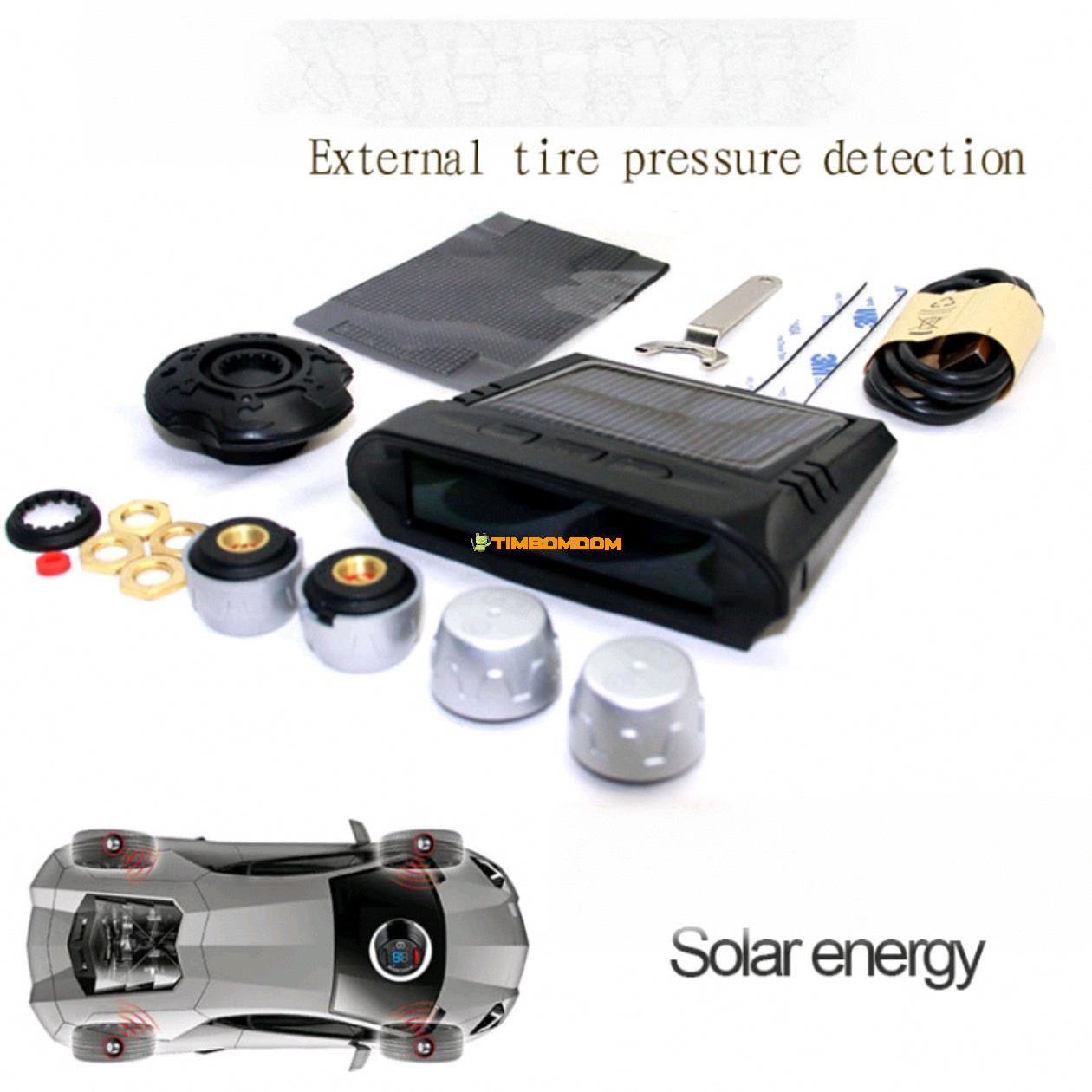 External Tire Pressure Alarm Monitor Tire Pressure Gauge Wireless Solar External Tire Pressure Alarm Monitor Tire Pressure Gauge Wireless Solar