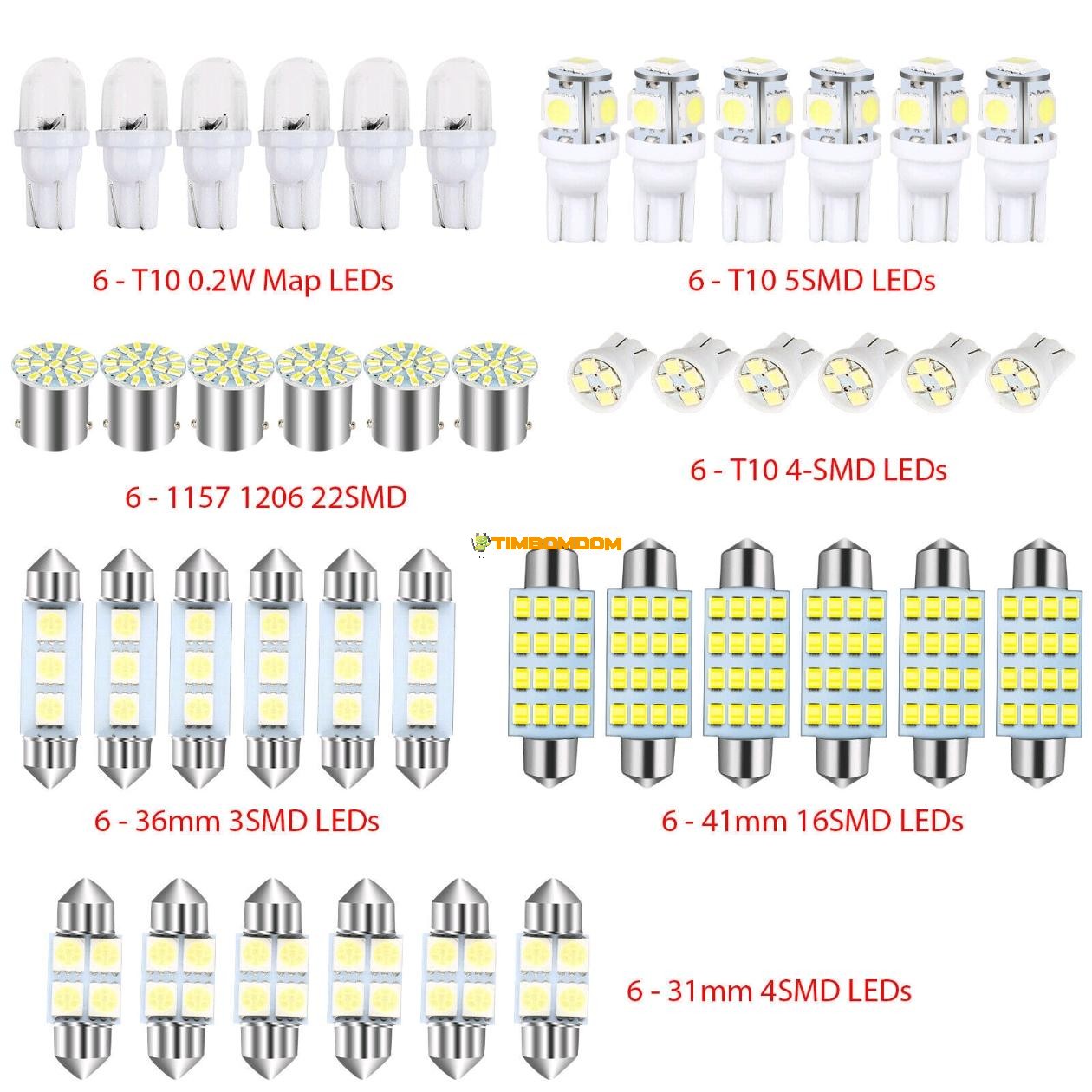 Car LED Combination Set 42PCS T10 Width Light Car LED Combination Set 42PCS T10 Width Light