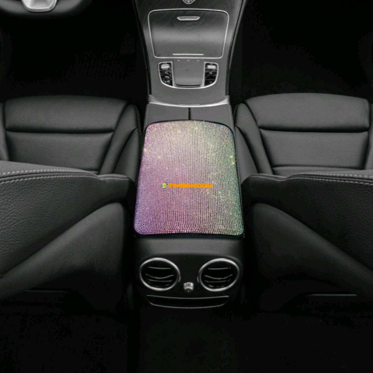 Car Armrest Box Pad Decoration Armrest Cover Diamond Women Car Armrest Box Pad Decoration Armrest Cover Diamond Women