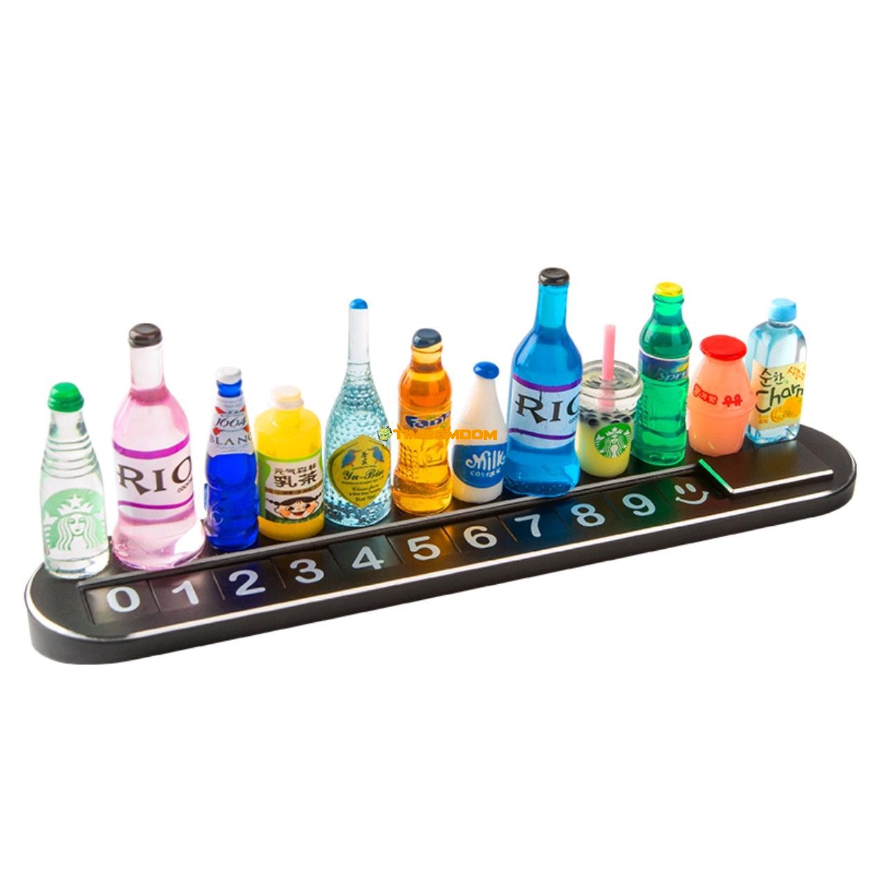 DIY Small Wine Bottle Move Car Phone Plate Car Use Temporary Parking Plate DIY Small Wine Bottle Move Car Phone Plate Car Use Temporary Parking Plate