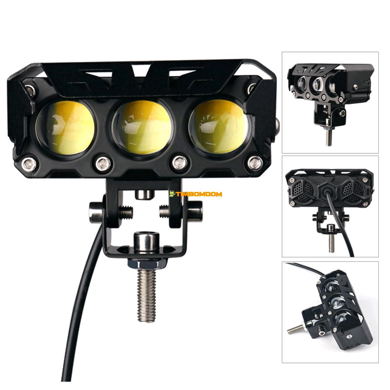 Motorcycle Headlight LED Super Brightness Three Bead Lens Spotlight Motorcycle Headlight LED Super Brightness Three Bead Lens Spotlight