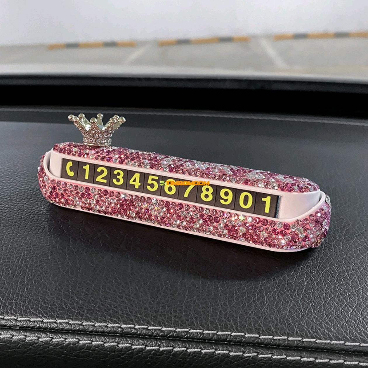 Diamond Car Temporary Parking Plate Creative Phone Number Plate Diamond Car Temporary Parking Plate Creative Phone Number Plate