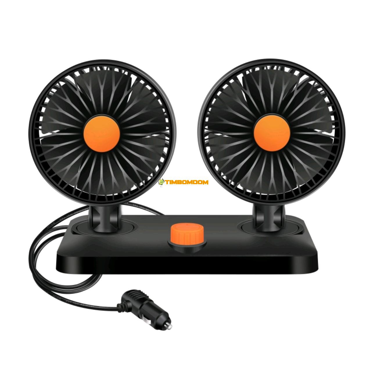 Car Fan 24V Large Truck Cigarette Lighter Strong Wind Double Head Car Fan 24V Large Truck Cigarette Lighter Strong Wind Double Head