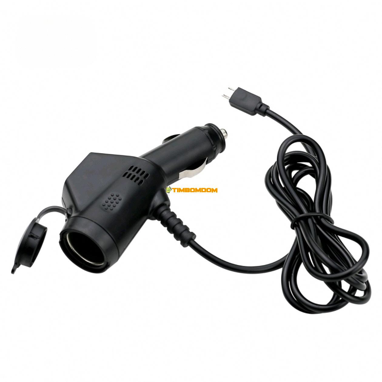 Car Three In One Charger With Cigarette Port Dual USB Interface Car Three In One Charger With Cigarette Port Dual USB Interface