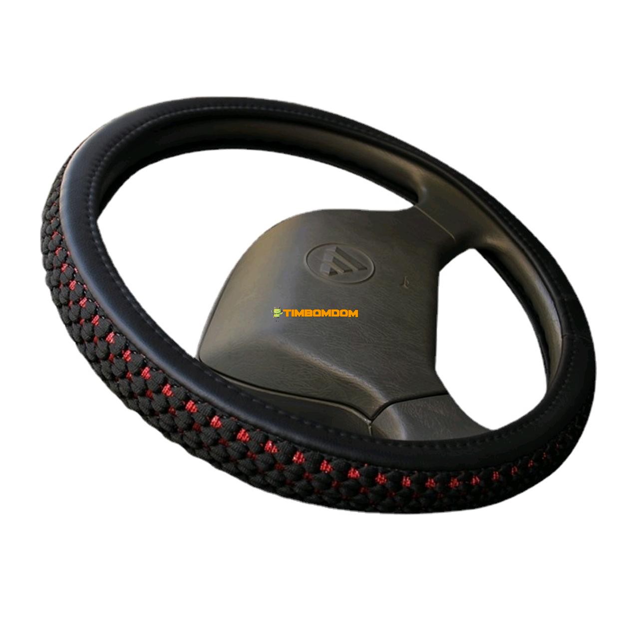 Leather Soft Ice Silk Universal Truck Bus Santana Steering Wheel Cover Leather Soft Ice Silk Universal Truck Bus Santana Steering Wheel Cover