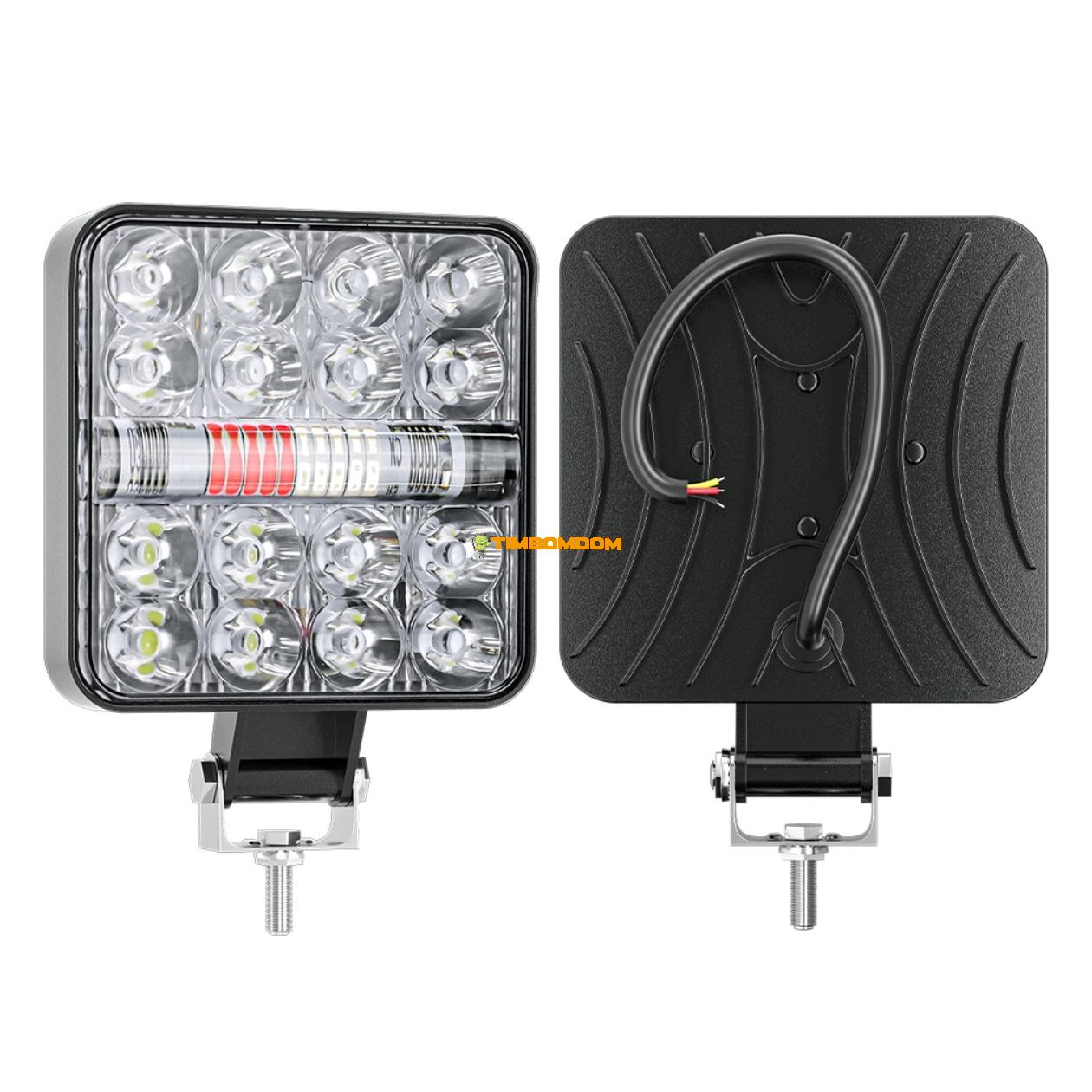3inch Square 26LED Red Blue Strobe Work Light 3inch Square 26LED Red Blue Strobe Work Light