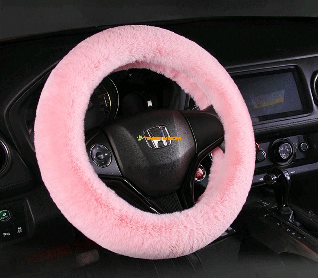 Faux Rabbit Fur Thickened Warm Steering Wheel Cover Faux Rabbit Fur Thickened Warm Steering Wheel Cover