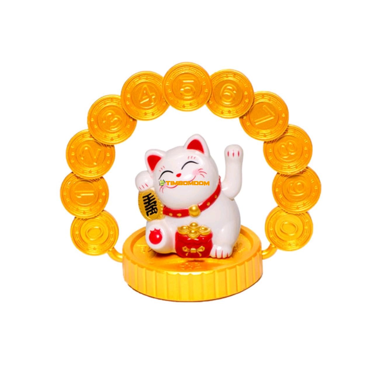 Solar Waving Cat Car Number Plate Ornament Solar Waving Cat Car Number Plate Ornament