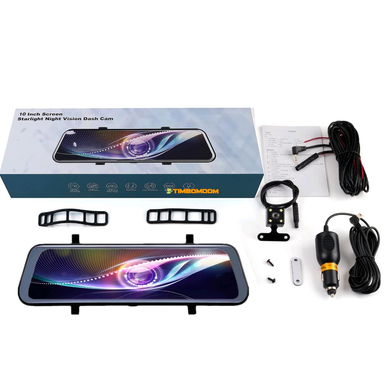 10 Inch Full Screen Touch Rearview Mirror Recorder 10 Inch Full Screen Touch Rearview Mirror Recorder