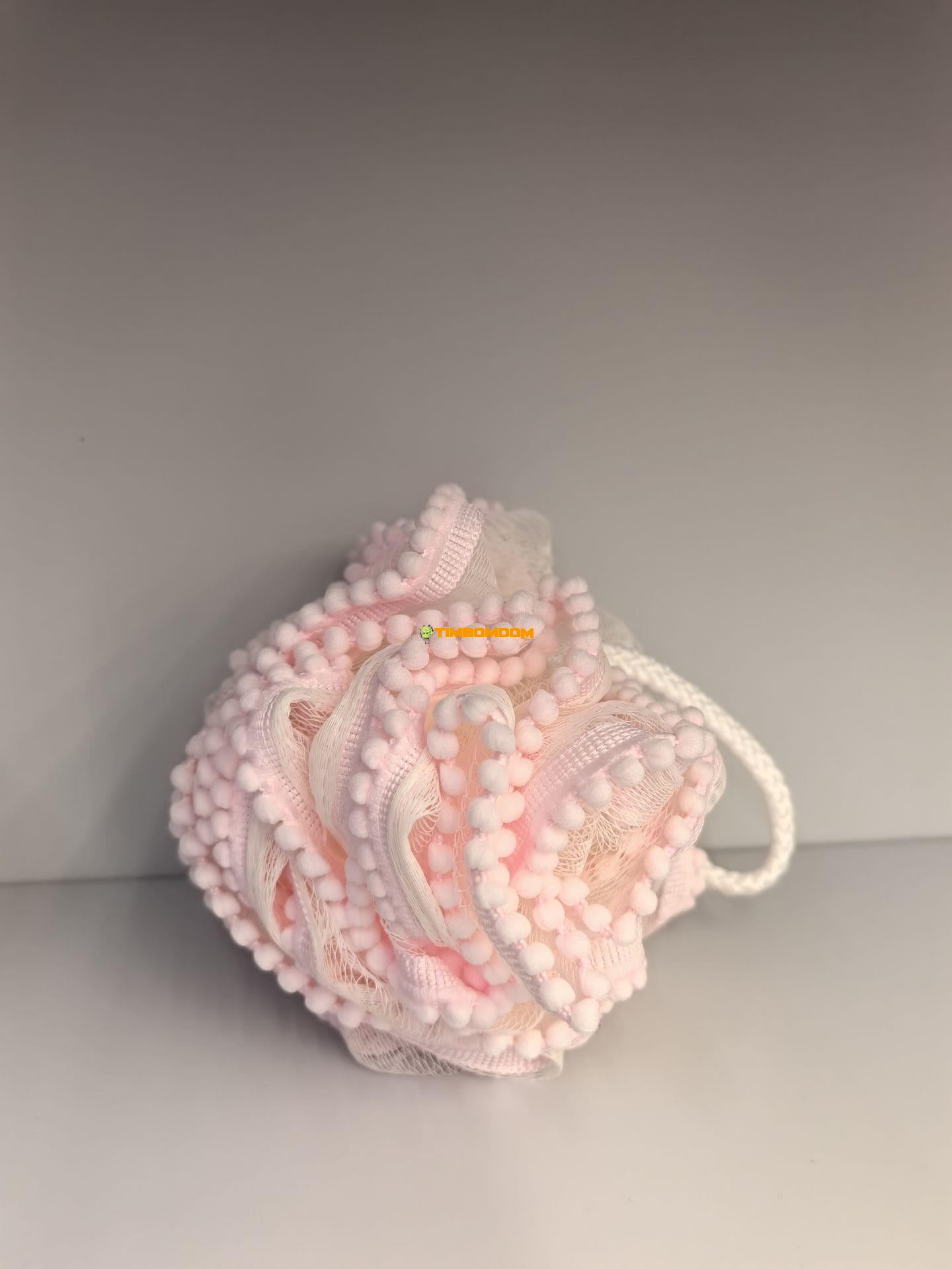 Pom-pom lace bath flower Pom-pom lace bath flower