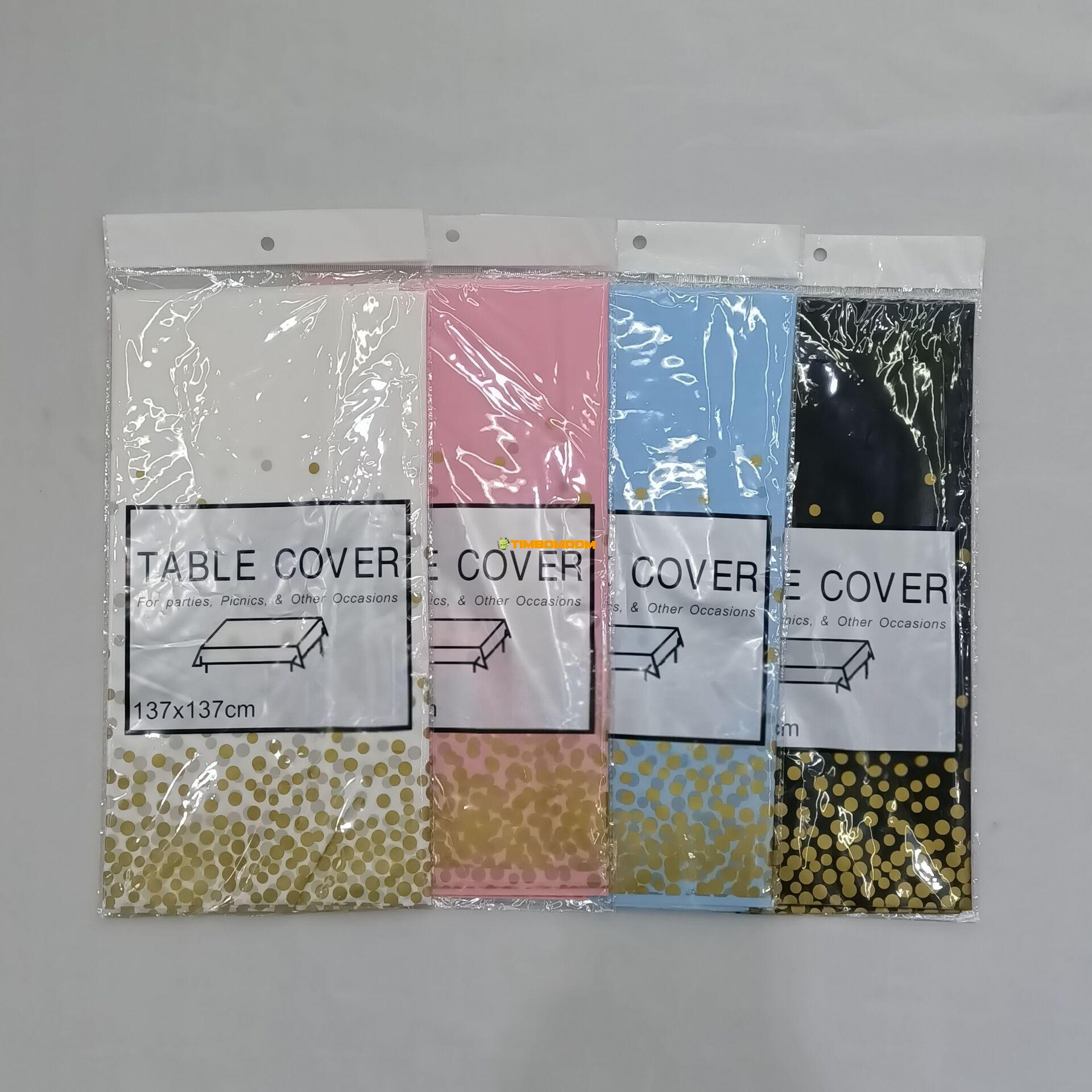 PE Polka Dot Solid Color Tablecloth PE Polka Dot Solid Color Tablecloth