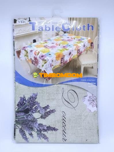 Printed Straight Cut Edge Tablecloth Printed Straight Cut Edge Tablecloth