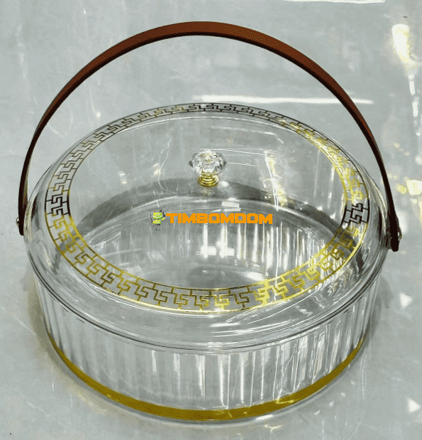 Transparent storage box with handle Transparent storage box with handle