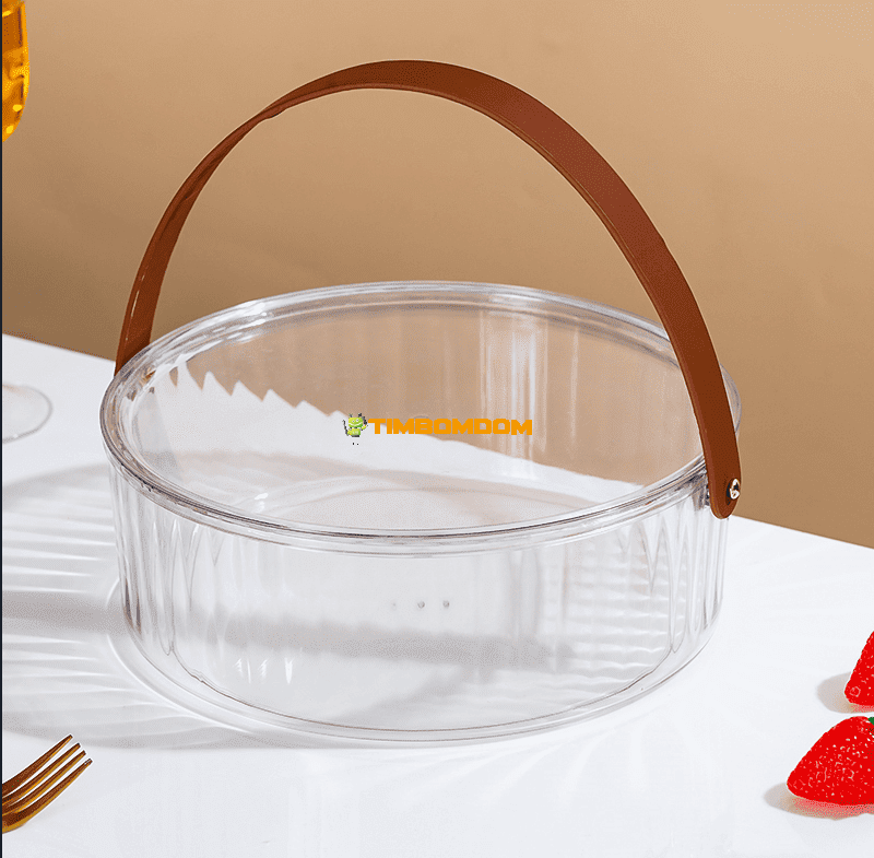 Transparent storage box with handle Transparent storage box with handle