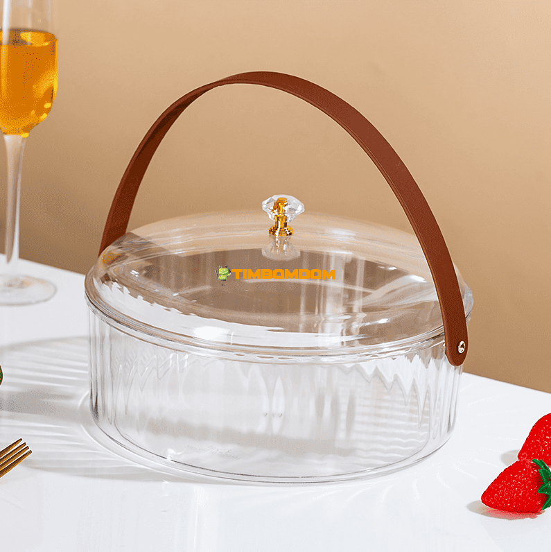 Transparent storage box with handle Transparent storage box with handle