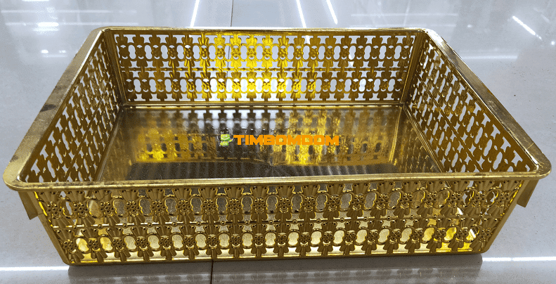 Electroplated storage basket Electroplated storage basket