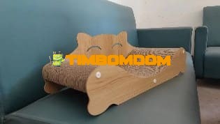 Wooden Cat Lounge Scratcher Bed Wooden Cat Lounge Scratcher Bed