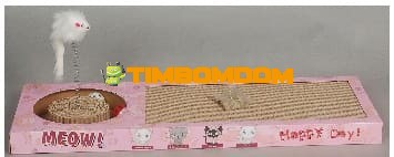 Flat Cat Scratcher Board with toy Flat Cat Scratcher Board with toy