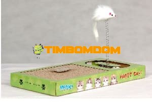 Flat Cat Scratcher Board with toy Flat Cat Scratcher Board with toy