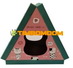 Triangular Cat Bed & Scratching Board Triangular Cat Bed & Scratching Board