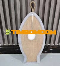 Fish shape Wall-Mounted Cat Scratcher with Ball Toy Fish shape Wall-Mounted Cat Scratcher with Ball Toy