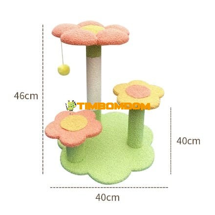 Flower Design Cat Scratching Tree Multi-Level Flower Design Cat Scratching Tree Multi-Level
