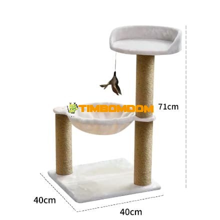 Compact Cat Tree with Hammock Bed Compact Cat Tree with Hammock Bed