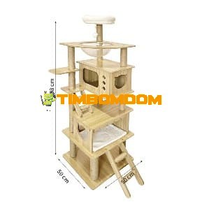Tall Cat Tower with Ladder & Platforms Tall Cat Tower with Ladder & Platforms
