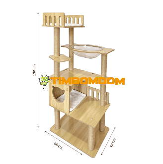 Modern Cat Activity Tree with Rail Design Modern Cat Activity Tree with Rail Design