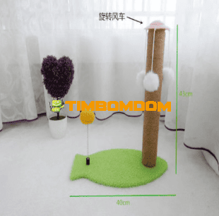 Minimalist Cat Scratching Post with Ball Toy Minimalist Cat Scratching Post with Ball Toy