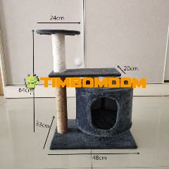 Cat Tree with Condo & Hanging Ball Toy Cat Tree with Condo & Hanging Ball Toy