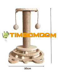 Classic Cat Scratching Post with Hanging Balls Classic Cat Scratching Post with Hanging Balls