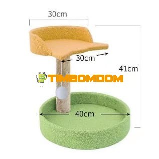 Modern Cat Tree with Curved Platform & Bed Modern Cat Tree with Curved Platform & Bed