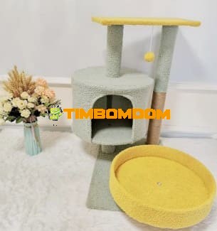 Cat Tree with Condo & Round Scratcher Bed Cat Tree with Condo & Round Scratcher Bed