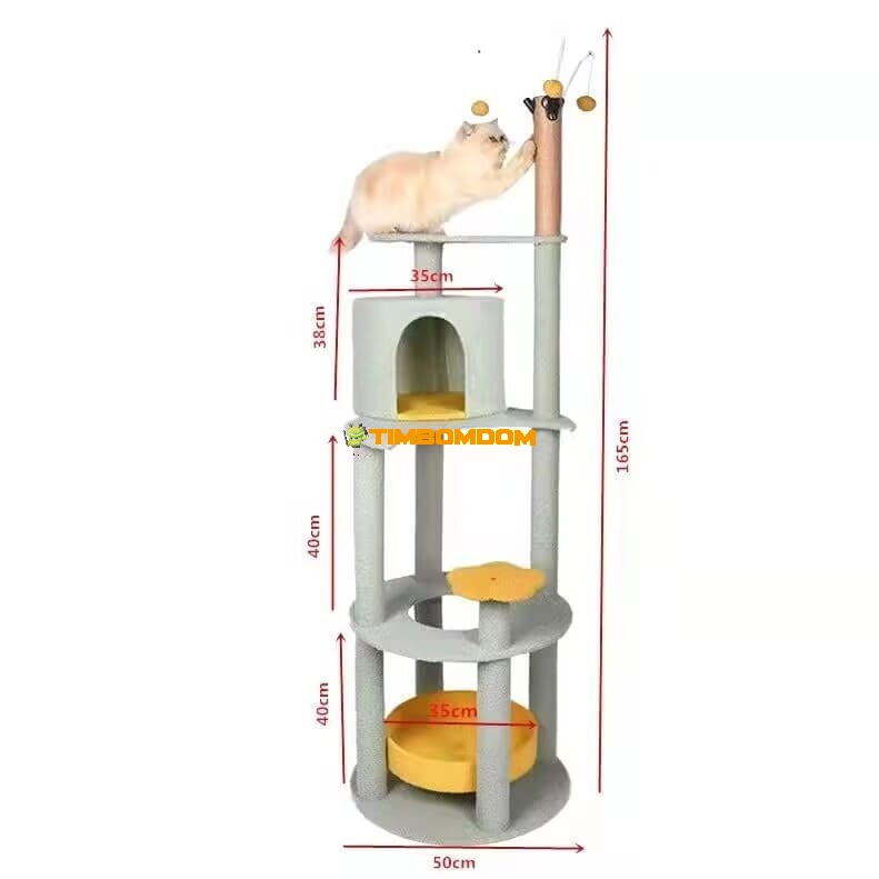 Vertical Cat Climbing Tower with Multiple Levels Vertical Cat Climbing Tower with Multiple Levels