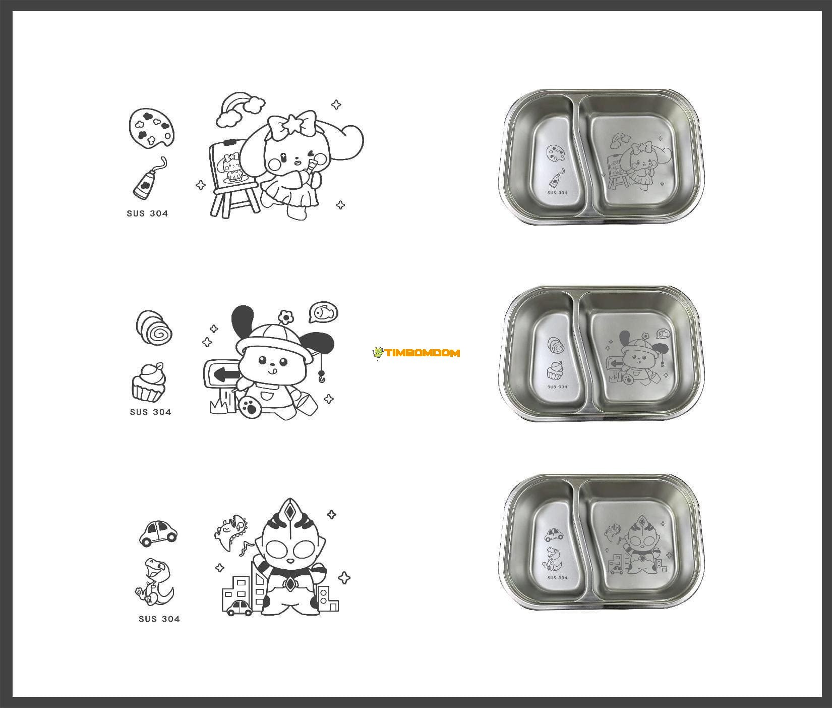 Compartmented Plate Compartmented Plate