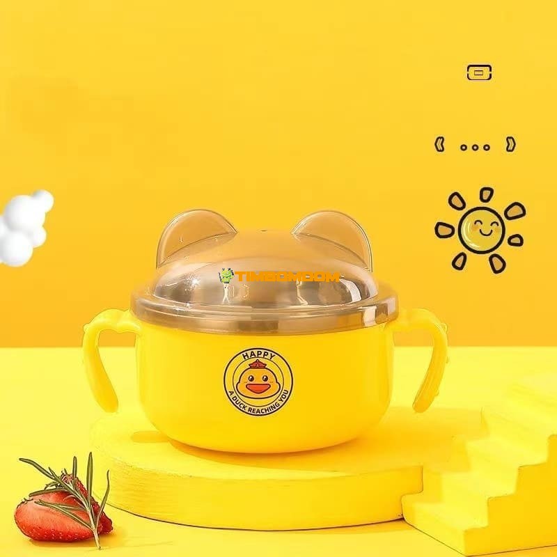 Stainless Steel Baby Feeding Bowl with Lid Stainless Steel Baby Feeding Bowl with Lid