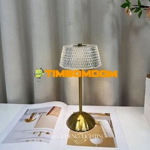 Metal Crystal Table Lamp Rechargeable Ambient Decor Night Light Metal Crystal Table Lamp Rechargeable Ambient Decor Night Light