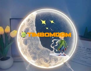 Moon Lamp DIY Material Kit Texture Painting Creative Gift Night Light Moon Lamp DIY Material Kit Texture Painting Creative Gift Night Light