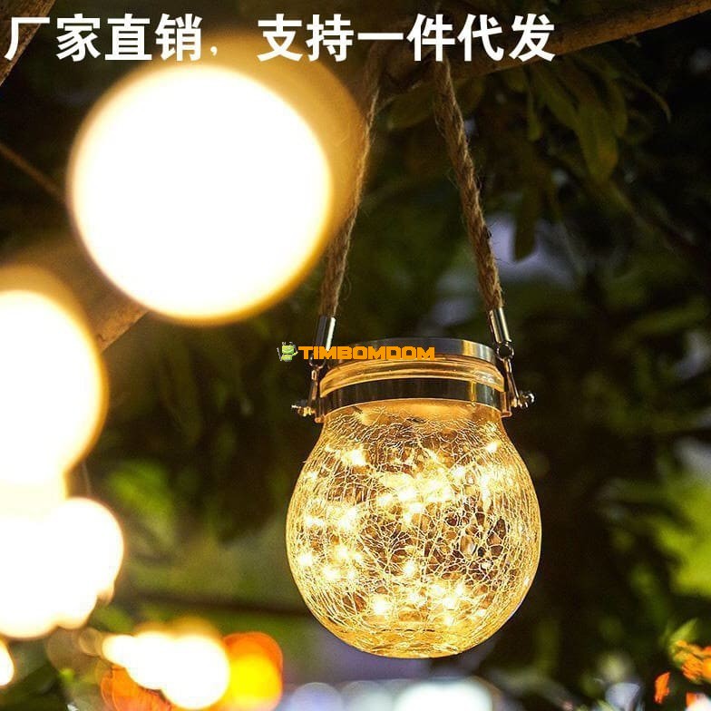 Solar Outdoor Courtyard Decorative Glass Hanging Light Solar Outdoor Courtyard Decorative Glass Hanging Light