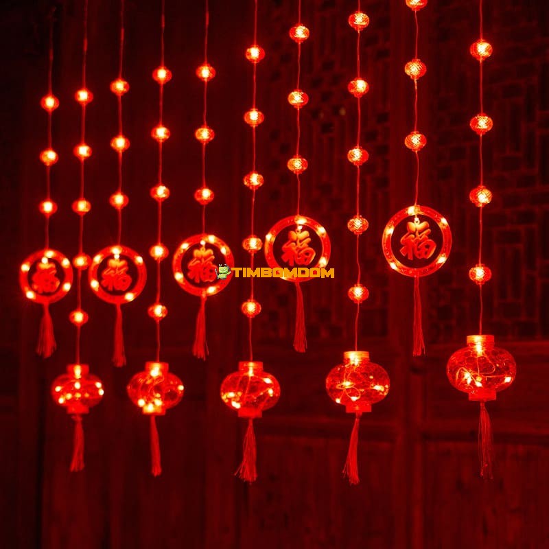 New Year Lantern Curtain Lights New Year Lantern Curtain Lights