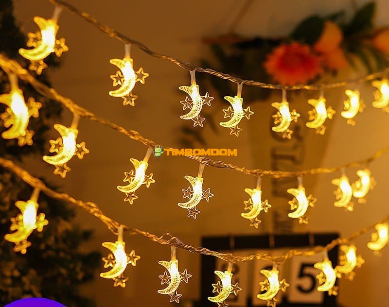 Moon stars led string lights holiday decoration lights Moon stars led string lights holiday decoration lights