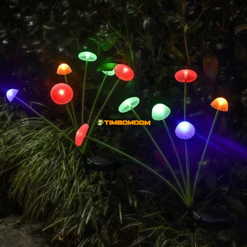LED solar floor jellyfish head mushroom head decoration LED solar floor jellyfish head mushroom head decoration