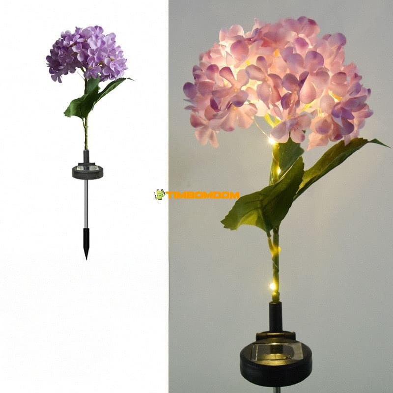 Outdoor Solar Energy Hydrangea Light Outdoor Solar Energy Hydrangea Light