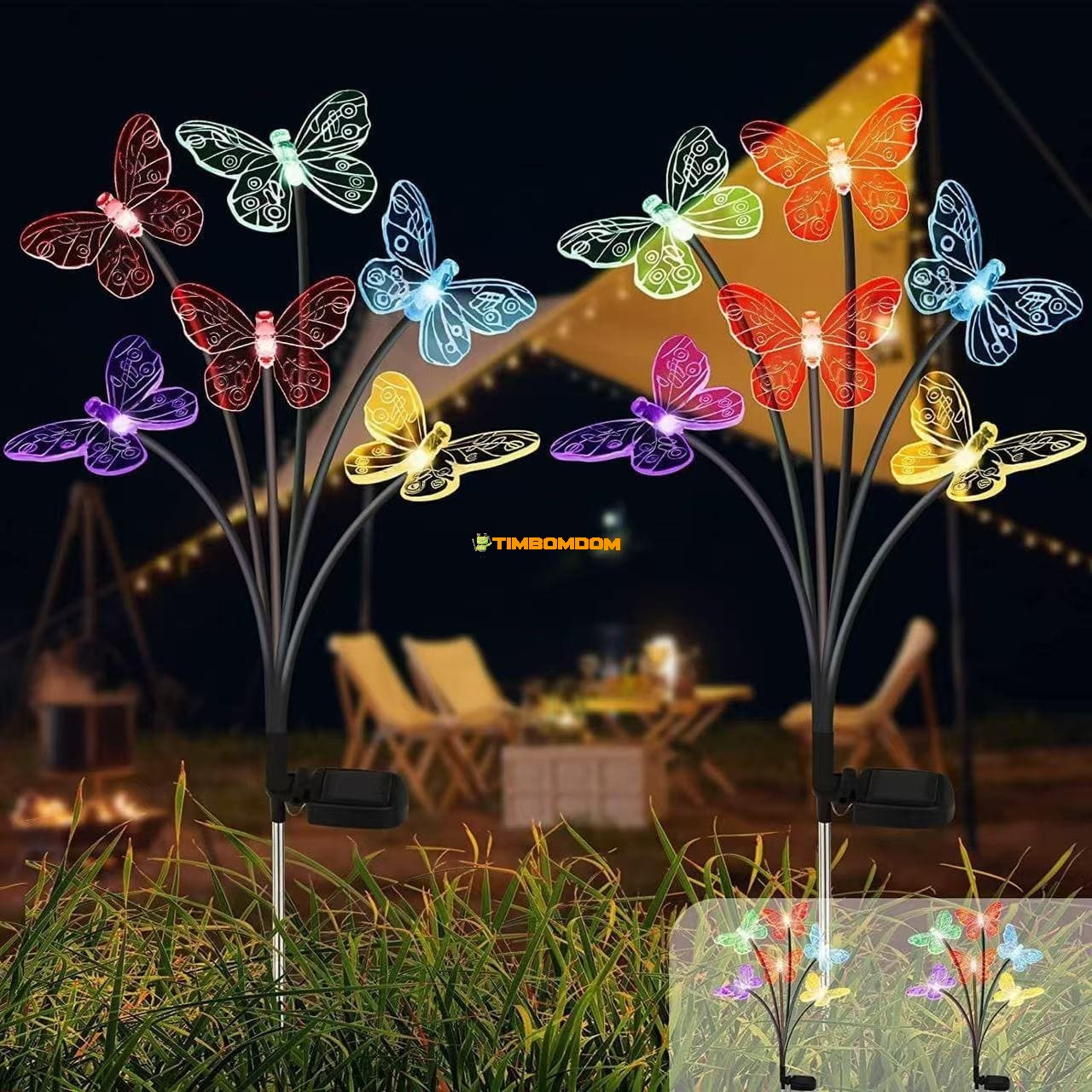 Outdoor Solar LED Butterfly Garden Stake Lawn Light Outdoor Solar LED Butterfly Garden Stake Lawn Light